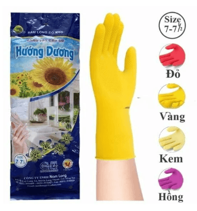 Halana - Găng tay cao su hướng dương (10 đôi/bao)