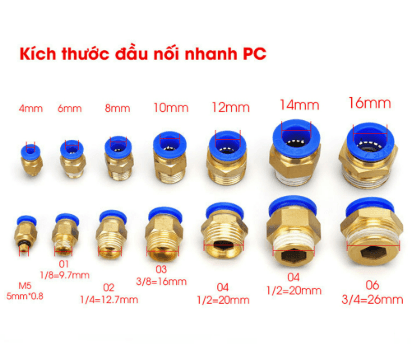 Halana - Cút nối nhanh THẲNG PC (10 cái/túi)